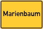 Place name sign Marienbaum