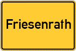 Place name sign Friesenrath, Kreis Aachen