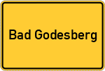 Place name sign Bad Godesberg