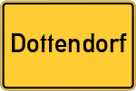 Place name sign Dottendorf