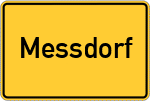 Place name sign Messdorf