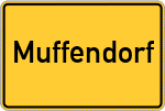 Place name sign Muffendorf