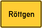 Place name sign Röttgen, Kreis Bonn