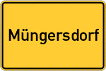 Place name sign Müngersdorf