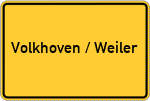 Place name sign Volkhoven / Weiler