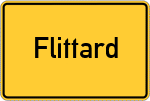 Place name sign Flittard