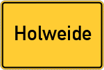 Place name sign Holweide