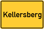 Place name sign Kellersberg, Rheinland