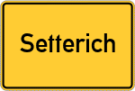 Place name sign Setterich