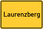 Place name sign Laurenzberg