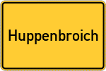 Place name sign Huppenbroich