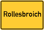 Place name sign Rollesbroich