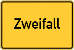 Place name sign Zweifall