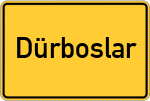 Place name sign Dürboslar