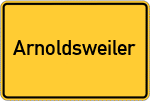 Place name sign Arnoldsweiler