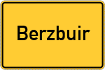 Place name sign Berzbuir