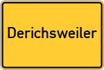 Place name sign Derichsweiler