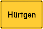 Place name sign Hürtgen