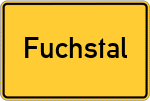 Place name sign Fuchstal