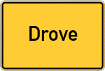 Place name sign Drove