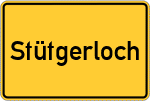 Place name sign Stütgerloch