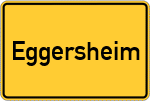Place name sign Eggersheim