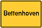 Place name sign Bettenhoven