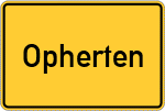 Place name sign Opherten