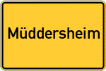 Place name sign Müddersheim
