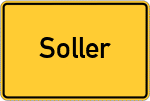 Place name sign Soller, Kreis Düren