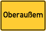 Place name sign Oberaußem