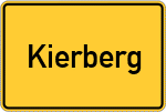 Place name sign Kierberg