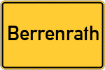 Place name sign Berrenrath
