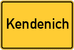 Place name sign Kendenich