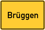 Place name sign Brüggen, Erft