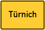 Place name sign Türnich