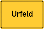 Place name sign Urfeld, Kreis Bonn