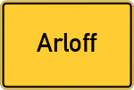 Place name sign Arloff