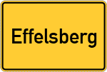 Place name sign Effelsberg