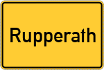 Place name sign Rupperath