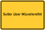 Place name sign Soller über Münstereifel