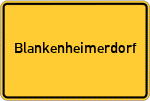 Place name sign Blankenheimerdorf