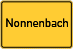 Place name sign Nonnenbach