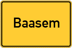 Place name sign Baasem