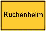 Place name sign Kuchenheim