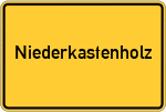 Place name sign Niederkastenholz