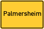 Place name sign Palmersheim