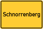 Place name sign Schnorrenberg