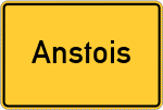 Place name sign Anstois