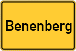 Place name sign Benenberg